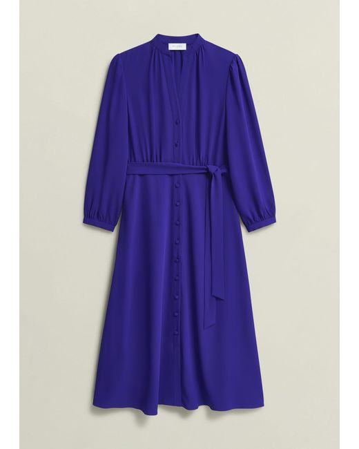 Hobbs Blue Peony Dress