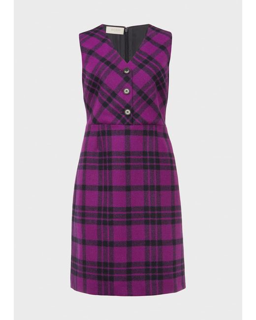 Hobbs Purple Mary Wool Dress
