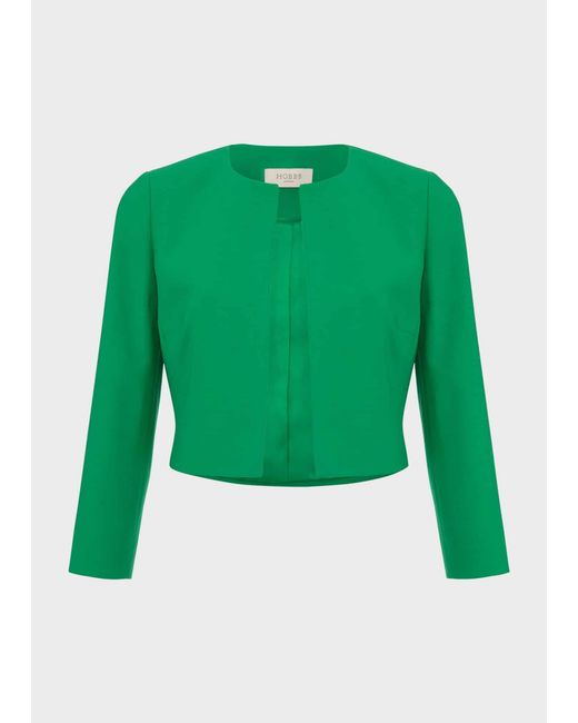 Hobbs Green Elize Crepe Jacket