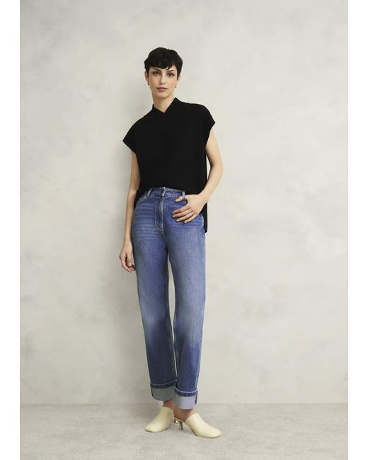 Hobbs Blue Bowood Straight Jeans
