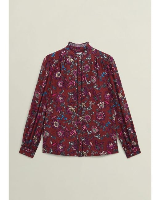 Hobbs Red Carissa Blouse