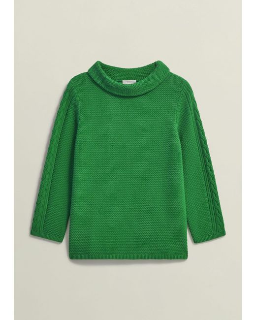 Hobbs Green Camilla Cotton Jumper