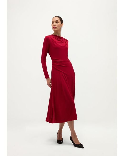 Hobbs Red Valeria Jersey Dress