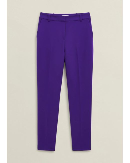 Hobbs Blue Sami Tapered Trousers