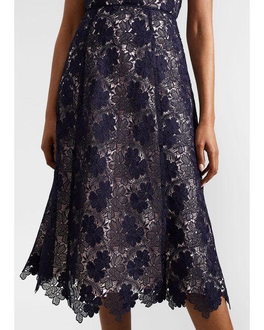 Hobbs Hannah Lace Dress in Blue Lyst Canada
