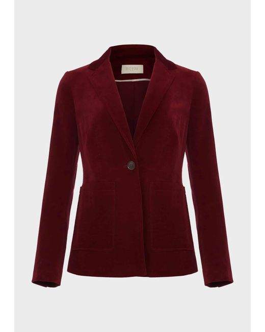 Hobbs Red Blake Cord Blazer