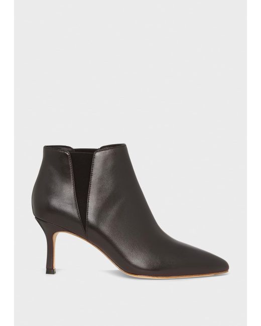 Hobbs Vita Leather Ankle Boots in Black - Lyst
