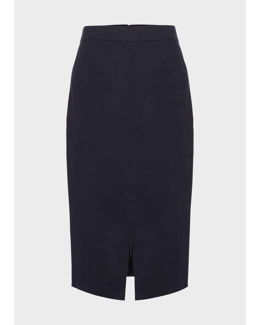 Hobbs Blue Ashleigh Linen Skirt