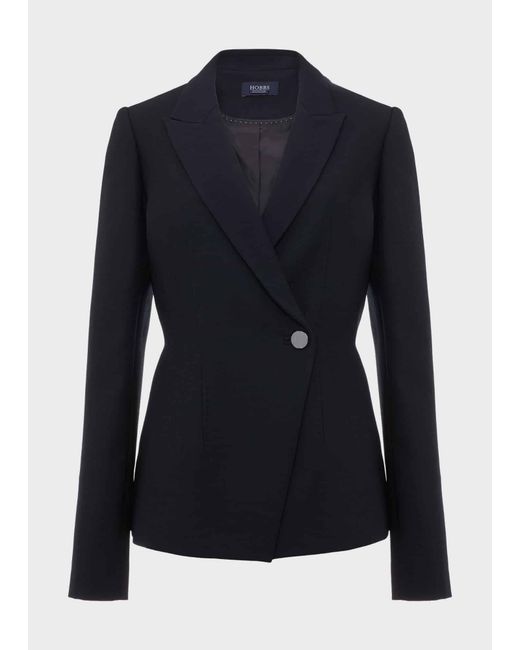Hobbs Blue Diana Wool Jacket
