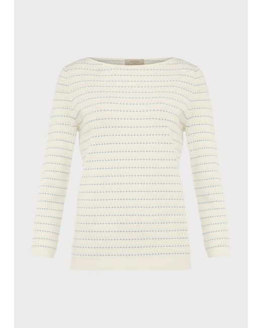 Hobbs White Robin Jumper