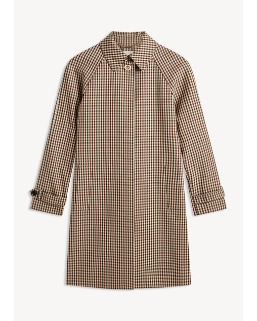 Hobbs Natural Ariana Shower Resistant Check Trench Coat