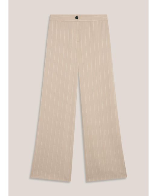 Hobbs Natural Hadley Pinstripe Trousers