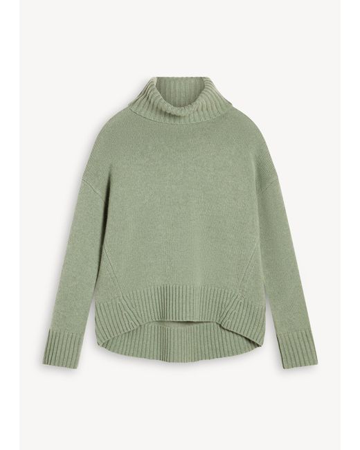 Hobbs Green Gabi Wool Cashmere Rollneck Jumper