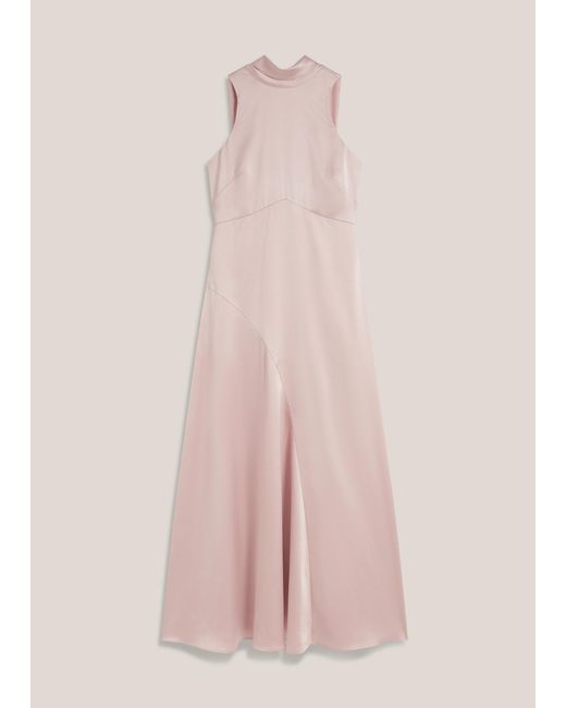 Hobbs Green Marilyn Texured Satin Dress