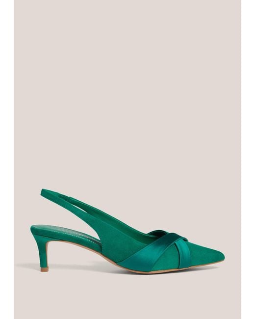 Hobbs Green Renee Suede Slingbacks