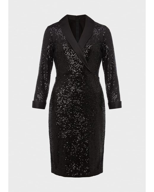 hobbs black sequin dress Tatiana Sequin Dress