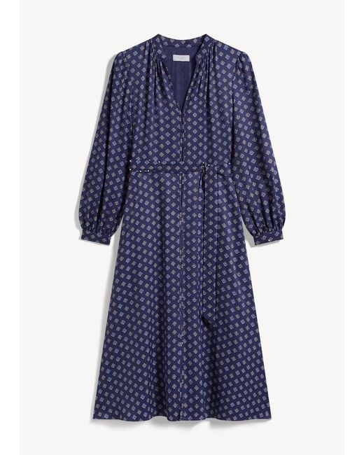Hobbs Blue Zia Dress