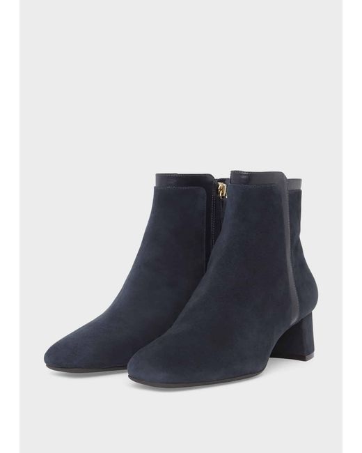 Hobbs Blue Iro Suede Ankle Boots