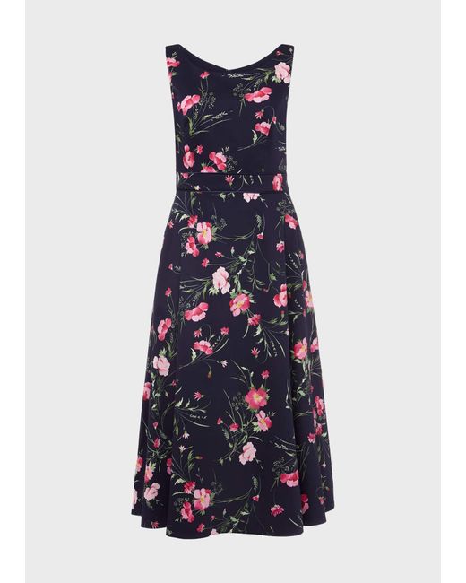 Hobbs White Kassandra Fit And Flare Dress