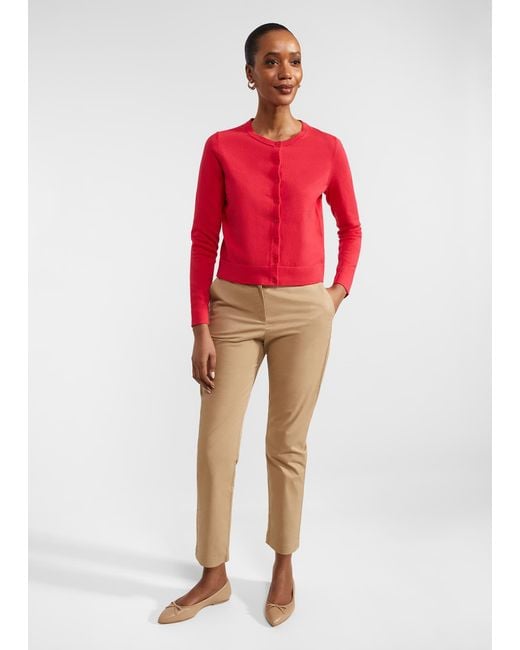 Hobbs red cheap cardigan