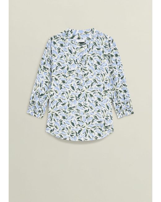Hobbs Multicolor Ivory Essie Long Sleeve Blouse