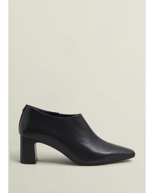 Hobbs Black Leona Leather Shoeboots