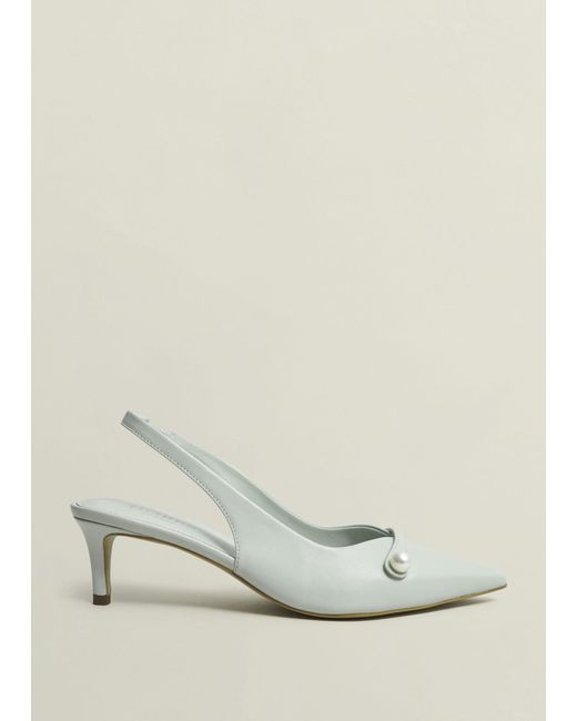 Hobbs Natural Serena Leather Slingbacks