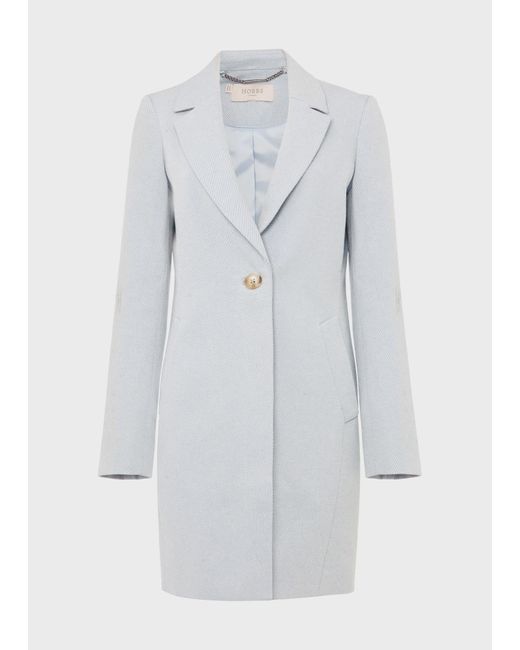 Hobbs White Camellia Coat