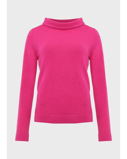 Hobbs Pink Audrey Wool Cashmere Jumper