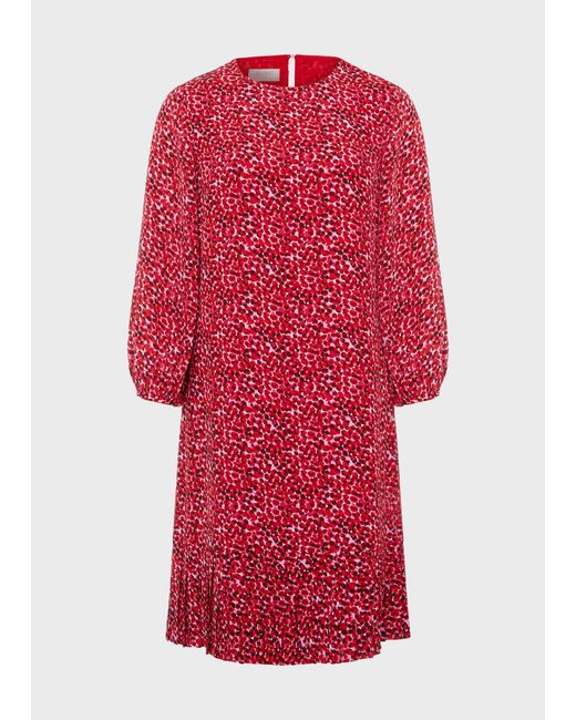 Hobbs Red Liana Dress