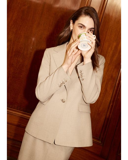 Hobbs Brown Ashleen Single Breasted Jacket