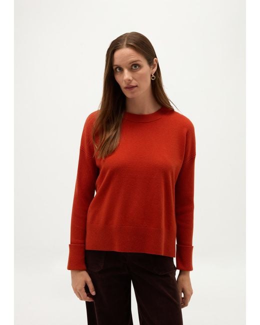 Hobbs Red Darla Jumper With Wool