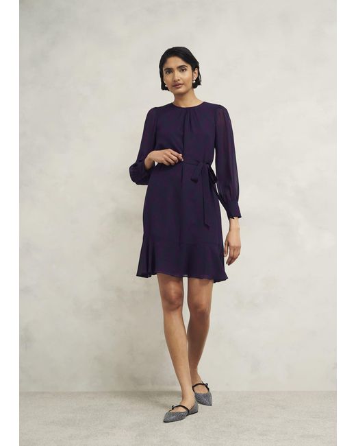 Hobbs Blue Frances Dress