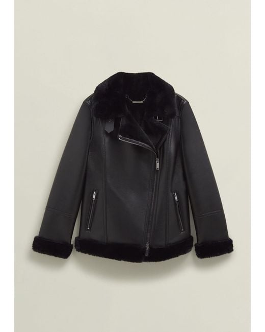 Hobbs Black Ali Biker Jacket