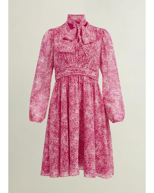 Hobbs Pink Janaya Dress