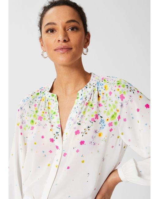 Hobbs Denim Alycia Floral Blouse in 