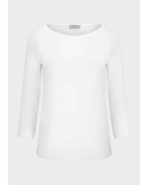 Hobbs White Sonya Plain Top