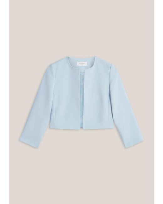 Hobbs Blue Elize Crepe Jacket