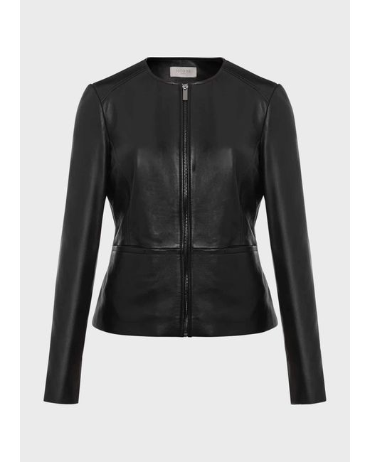Hobbs Gray Eden Leather Jacket