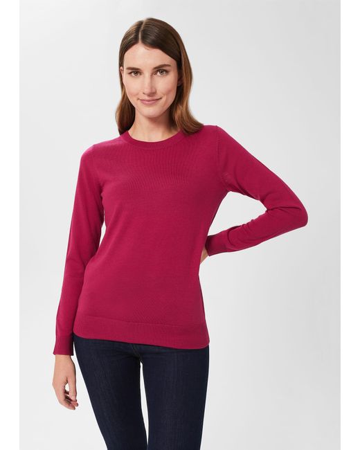 Hobbs Penny Merino Wool Jumper in Red Lyst UK