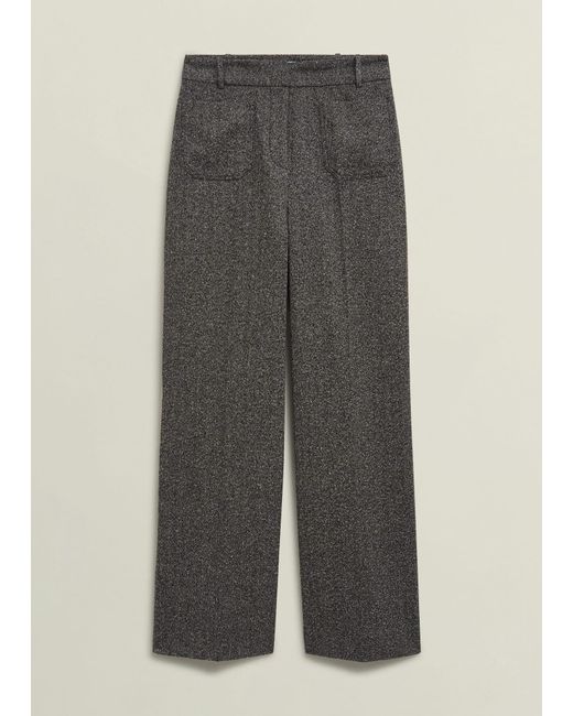 Hobbs Natural Blaire Wide Trousers