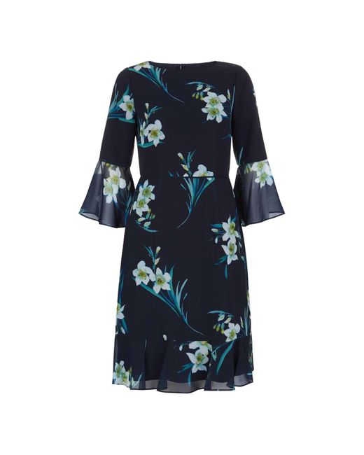 hobbs navy floral dress