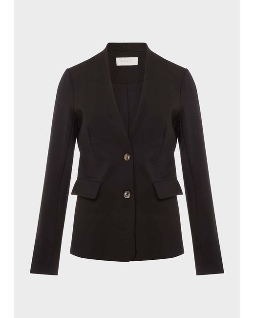 Hobbs Blue Adalee Ponte Blazer