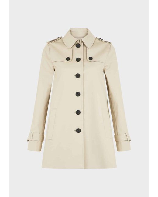 hobbs short trench coat