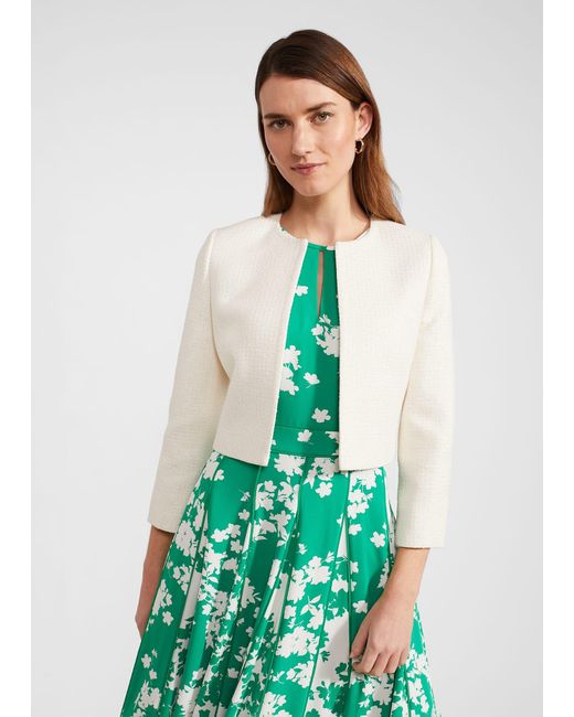 Hobbs Green Elize Tweed Jacket