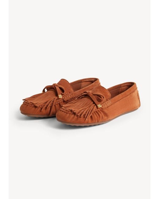 Hobbs Brown Nellie Suede Moccasins