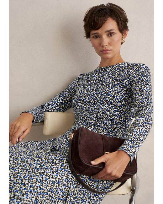 Hobbs Gray Dakota Jersey Dress