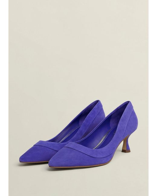 Hobbs Blue Faye Suede Courts