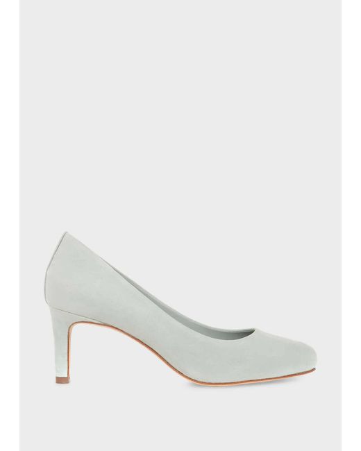 Hobbs White Lizzie Court Shoes