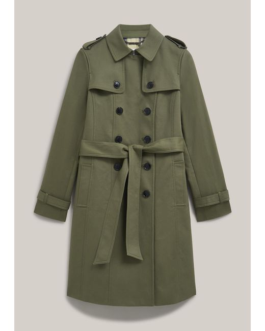 Hobbs Natural Petite Skylar Shower Resistant Trench Coat